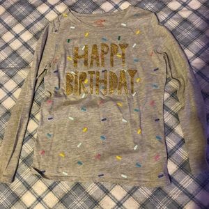 Happy Birthday long sleeve shirt size 10/12